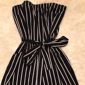 Strapless Wide-Leg Jumpsuit